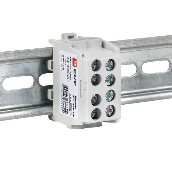 Клемма распределительная КСР с двойным винтом 2x25/2x16 серая EKF PROxima (ksr-2.25-2.16-grey)