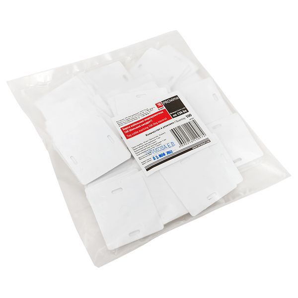 Бирка кабельная маркировочная 134 большой квадрат (100шт) (mt-134-bs)