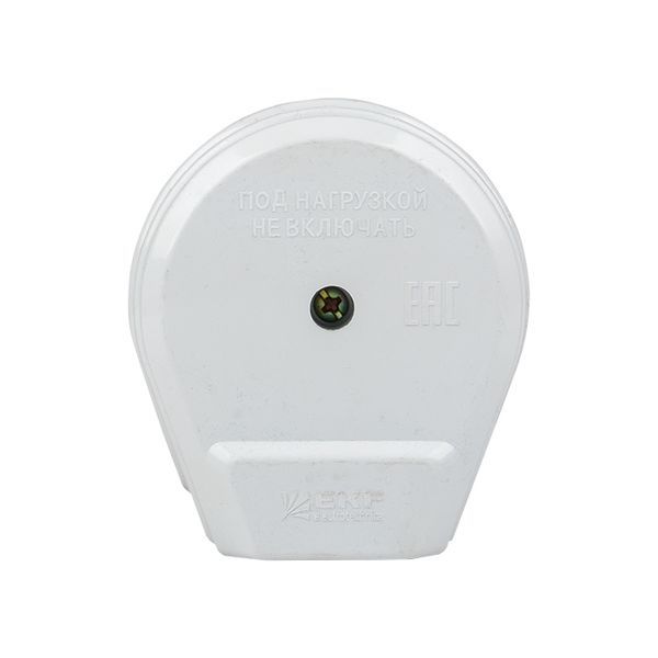 Разъем РШ-ВШ 32А 250В 2P+PE(ОУ) пластиковый белый Simple (AS-250-O-01)