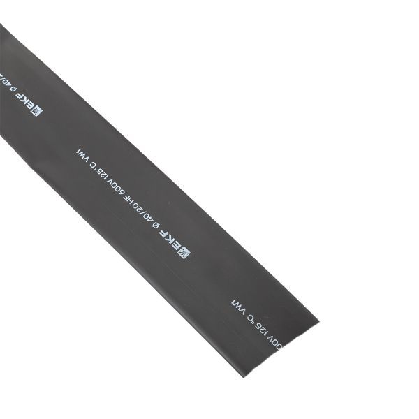 Трубка термоусаживаемая ТУТ нг 40/20 черная рулон EKF PROxima (tut-40-b)