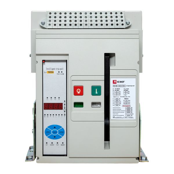 Выключатель автоматический ВА-450 1600/1600А 3P 55кА стационарный EKF (mccb450-1600-1600)
