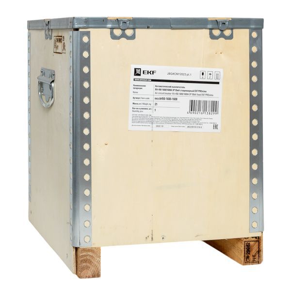 Выключатель автоматический ВА-450 1600/1600А 3P 55кА стационарный EKF (mccb450-1600-1600)