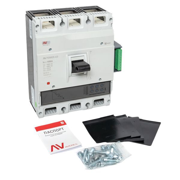 Автоматический выключатель AV POWER-4/3 1000А 100kA ETU6.2 EKF AVERES (mccb-43-1000H-6.2-av)