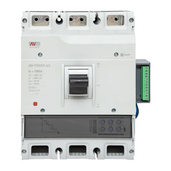 Выключатель автоматический AV POWER-4/3 1000А 50кА ETU2.2 (mccb-43-1000-2.2-av)