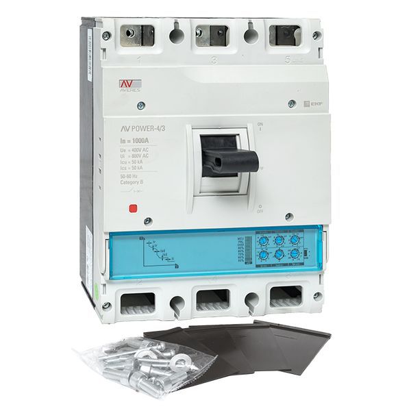 Выключатель автоматический AV POWER-4/3 1000А 50кА ETU2.0 (mccb-43-1000-2.0-av)