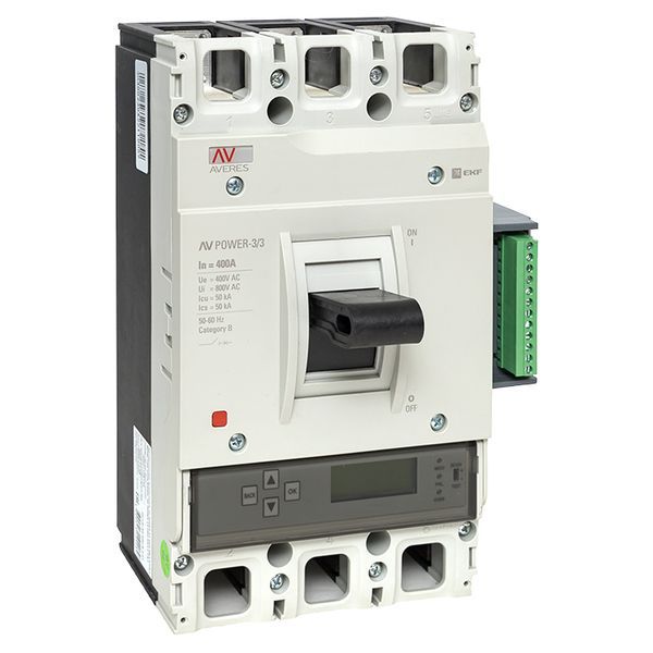 Выключатель автоматический AV POWER-3/3 400А 50кА ETU6.2 (mccb-33-400-6.2-av)
