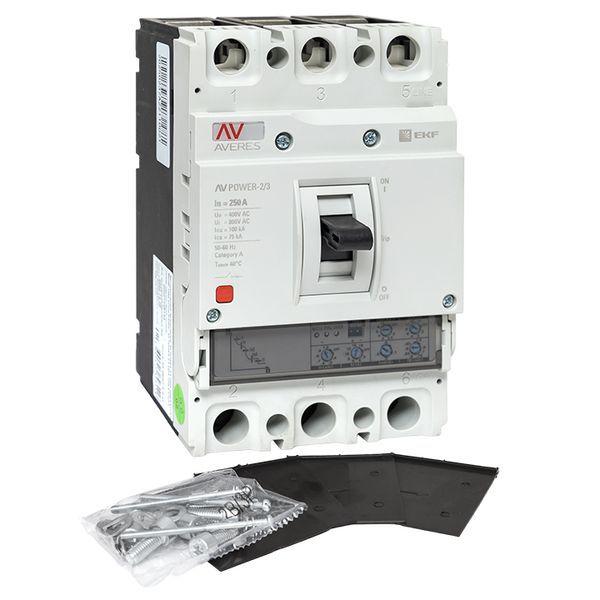 Автоматический выключатель AV POWER-2/3 250А 100kA ETU2.0 EKF AVERES (mccb-23-250H-2.0-av)