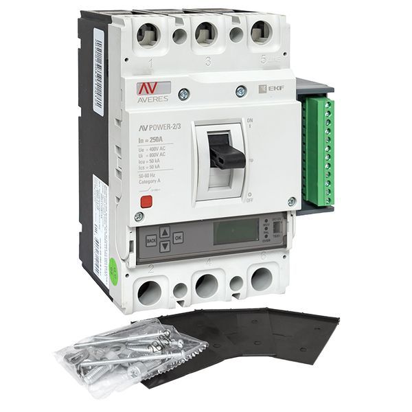 Выключатель автоматический AV POWER-2/3 250А 50кА ETU6.2 (mccb-23-250-6.2-av)