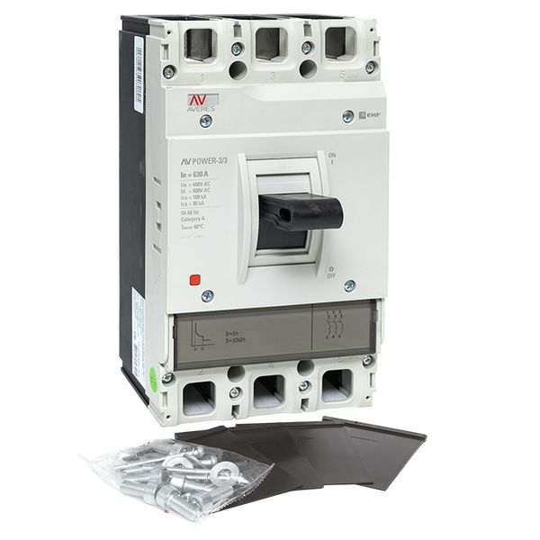 Автоматический выключатель AV POWER-3/3 630А 100kA TR EKF AVERES (mccb-33-630H-TR-av)