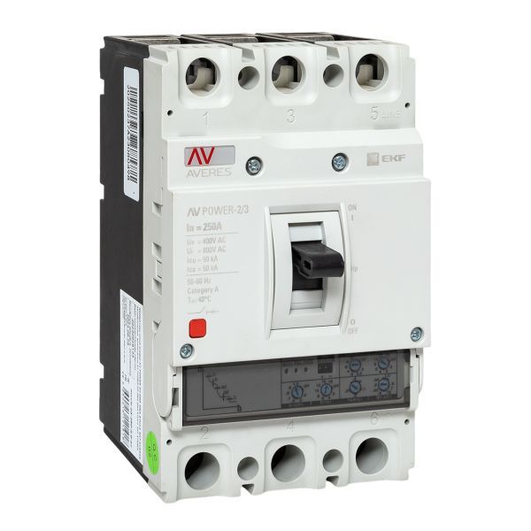 Выключатель автоматический AV POWER-2/3 250А 50кА ETU2.0 (mccb-23-250-2.0-av)