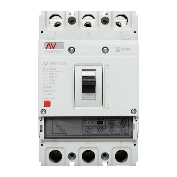 Выключатель автоматический AV POWER-2/3 250А 50кА ETU2.0 (mccb-23-250-2.0-av)