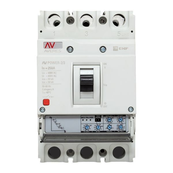 Выключатель автоматический AV POWER-2/3 250А 50кА ETU2.0 (mccb-23-250-2.0-av)