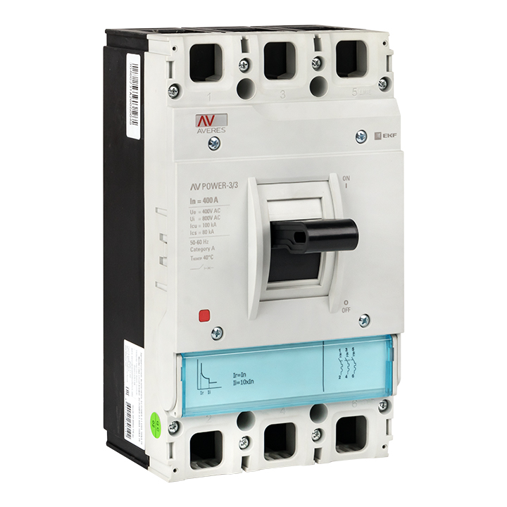 Автоматический выключатель AV POWER-3/3 400А 100kA TR EKF AVERES (mccb-33-400H-TR-av)
