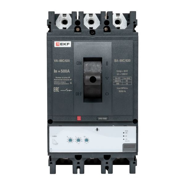 Выключатель автоматический ВА-99C (Compact NS) 630/500А 3P 45кА PROxima (mccb99C-630-500)
