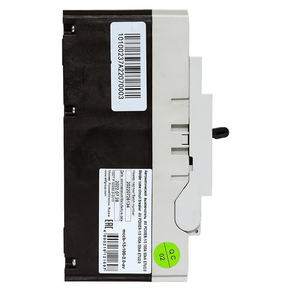 Выключатель автоматический AV POWER-1/3 100А 50кА ETU2.0 (mccb-13-100-2.0-av)