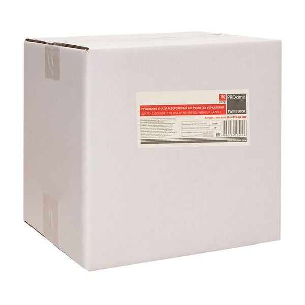 Рубильник 315A 3P реверсивный без рукоятки управления TwinBlock EKF (tb-s-315-3p-rev)