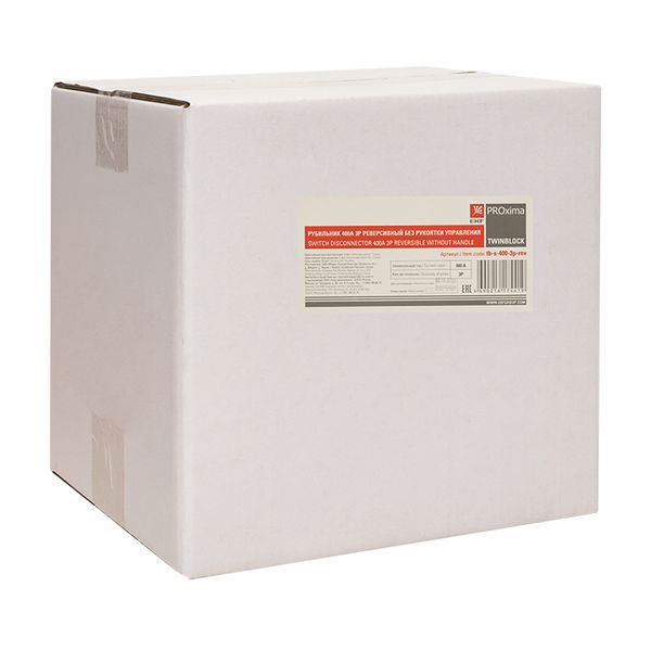 Рубильник 400A 3P реверсивный без рукоятки управления TwinBlock EKF (tb-s-400-3p-rev)