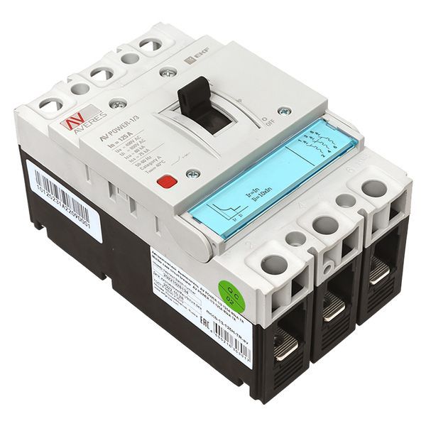 Автоматический выключатель AV POWER-1/3 125А 80kA TR EKF AVERES (mccb-13-125H-TR-av)