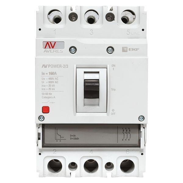 Выключатель автоматический AV POWER-2/3 160А 35кА TR (mccb-23-160-TR-av)