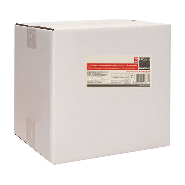 Рубильник 250A 3P реверсивный без рукоятки управления TwinBlock EKF (tb-s-250-3p-rev)