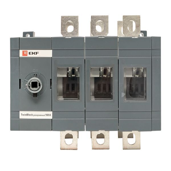 Рубильник 160A 3P реверсивный без рукоятки управления TwinBlock EKF (tb-s-160-3p-rev)