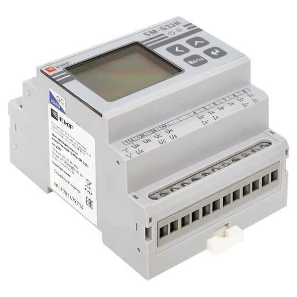 Прибор измерительный многофункциональный G33H с жидкокристалическим дисплеем на DIN-рейку (sm-g33h)