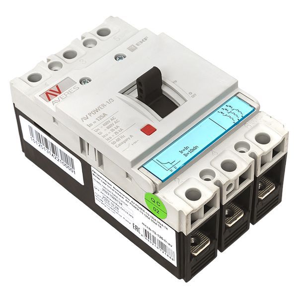 Выключатель автоматический AV POWER-1/3 125А 35кА TR (mccb-13-125-TR-av)