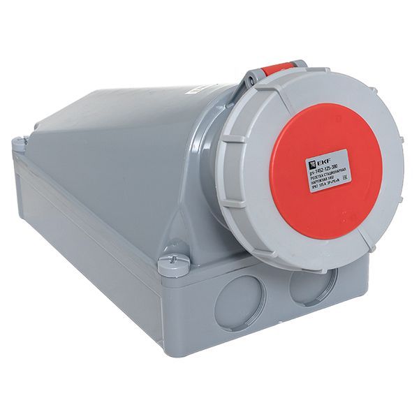 Розетка стационарная наружная 1452 3Р+РЕ+N 125А 380В IP67 PROxima (ps-1452-125-380)