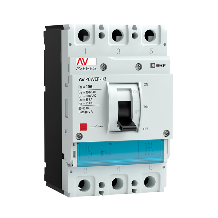 Выключатель автоматический AV POWER-1/3 10А 35кА TR (mccb-13-10-TR-av)