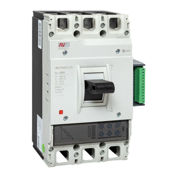 Выключатель автоматический AV POWER-3/3 400А 50кА ETU2.2 (mccb-33-400-2.2-av)