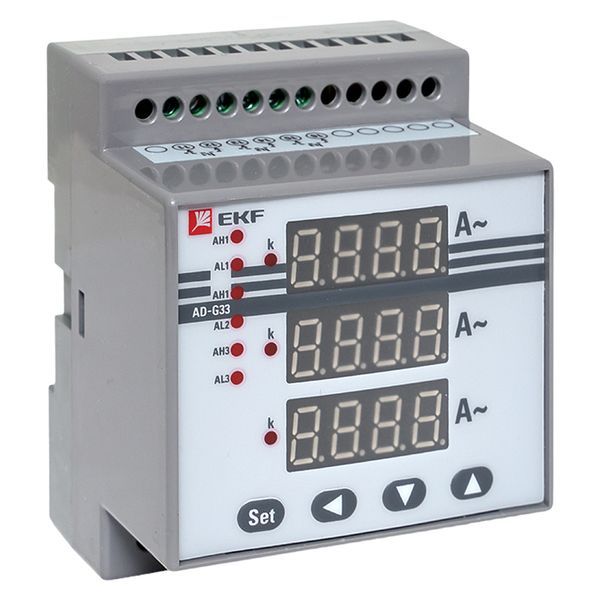 Амперметр AM-DG33 цифровой на DIN трехфазный (ad-g33)