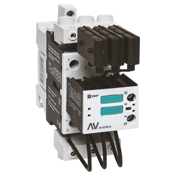 Контактор для конденсатора КМЭК 25 кВАр 230В 1NО EKF AVERES (ctrk-s-36-25-230-av)