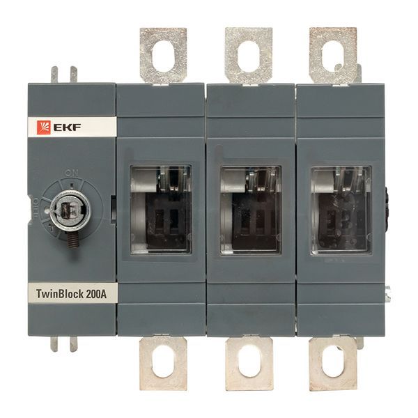 Рубильник 200A 3P без рукоятки управления TwinBlock EKF (tb-s-200-3p)