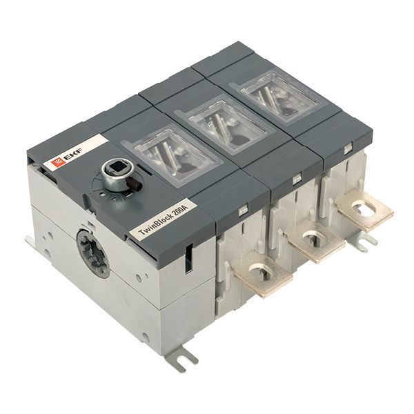 Рубильник 200A 3P без рукоятки управления TwinBlock EKF (tb-s-200-3p)