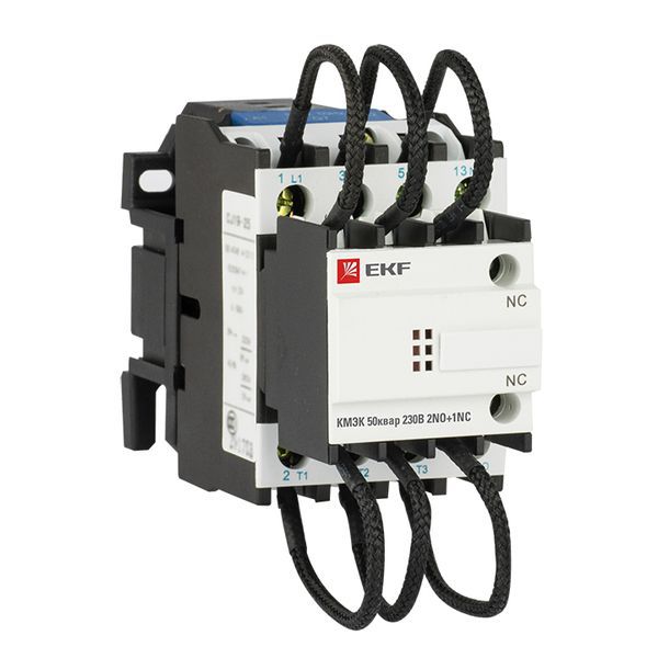 Контактор для конденсатора КМЭК 50квар 230В 2NО+1NC PROxima (ctrk-s-110-50-230)