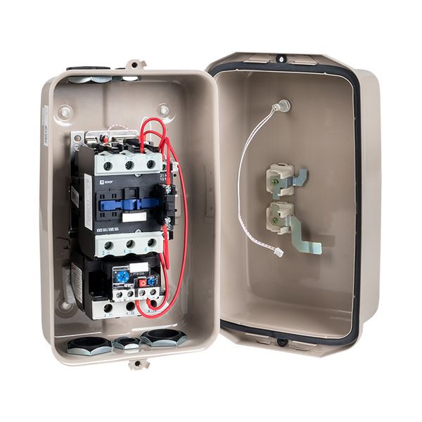 Пускатель в корпусе IP65 КМЭ 50А 230В с РТЭ и индикатором PROxima (ctrp-r-50-230v-led)