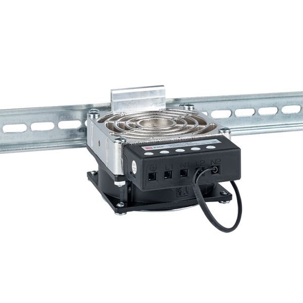 Обогреватель на дин-рейку с вентилятором Quadro 400Вт 230В IP20 PROxima (heater-vent-q-400-20)