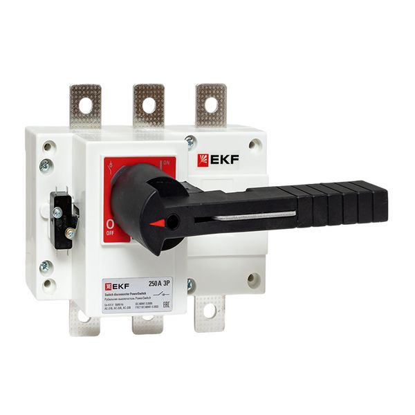 Рубильник-выключатель 250A 3P c рукояткой управления для прямой установки PowerSwitch EKF PROxima (psds-250-3)