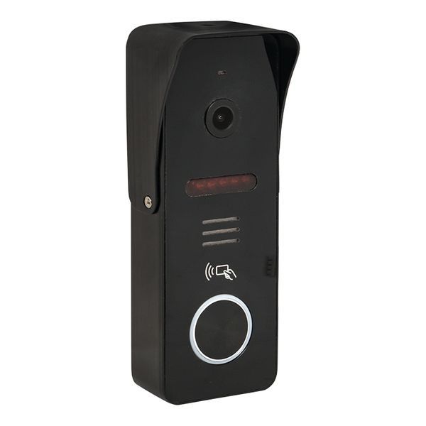 Видеопанель вызывная со счит. ключей CPV-02 чер. 4пр. 1000TVL IP65 (int-cpv-02)