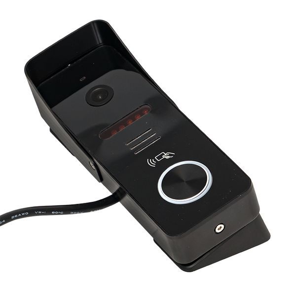 Видеопанель вызывная со счит. ключей CPV-02 чер. 4пр. 1000TVL IP65 (int-cpv-02)