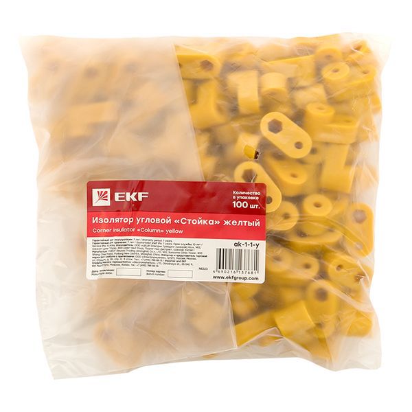 Изолятор-стойка угловой желт. PROxima EKF ak-1-1-y
