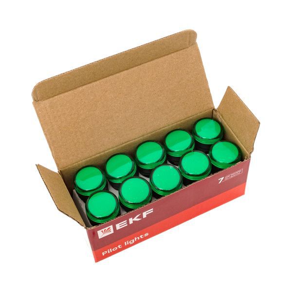 Матрица светодиодная AD16-22HS зел. 24В DC EKF ledm-ad16-g-24