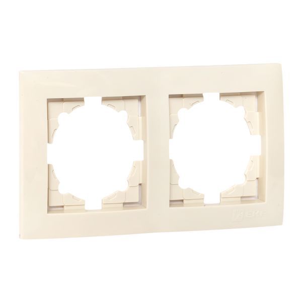 Рамка 2-м Валенсия крем. PROxima EKF EWM-G-302-20