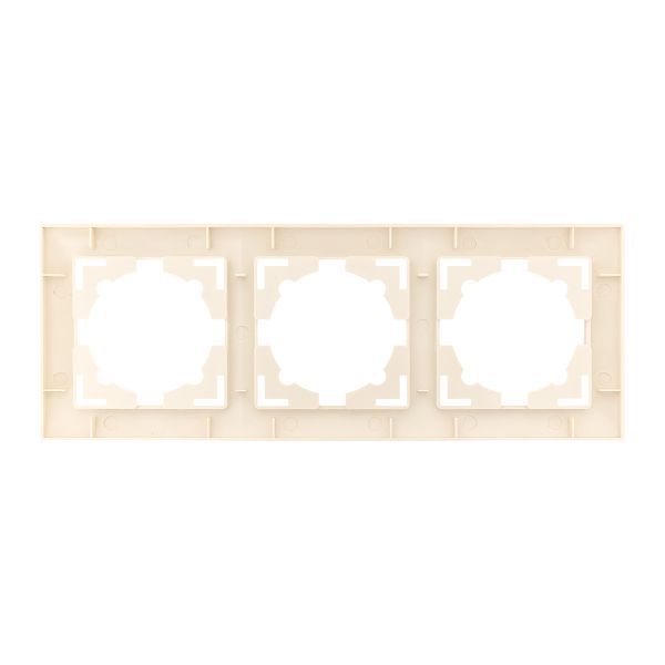 Рамка 3-м Валенсия крем. PROxima EKF EWM-G-303-20
