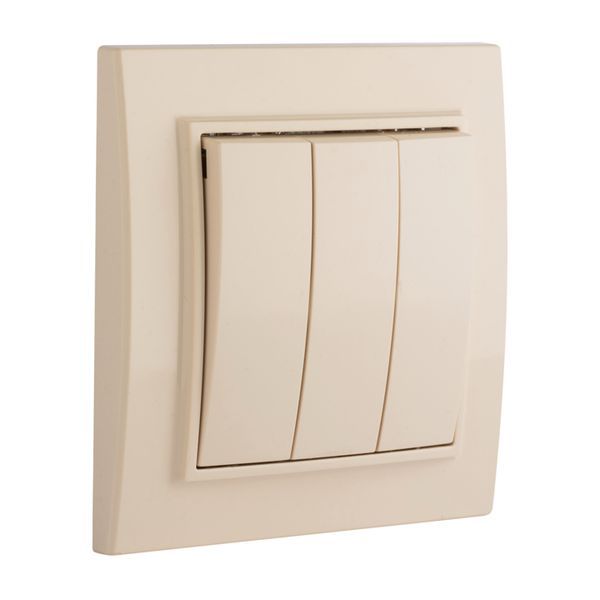 Выключатель 3-кл. СП Минск 10А IP20 беж. EKF ERV10-024-20