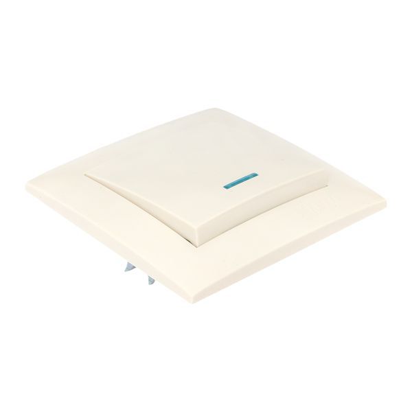 Выключатель 1-кл. СП Валенсия 10А IP20 с индикатором крем. PROxima EKF EWV10-121-20