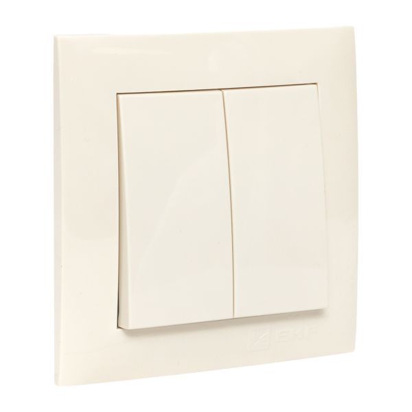 Выключатель 2-кл. СП Валенсия 10А IP20 крем. PROxima EKF EWV10-023-20