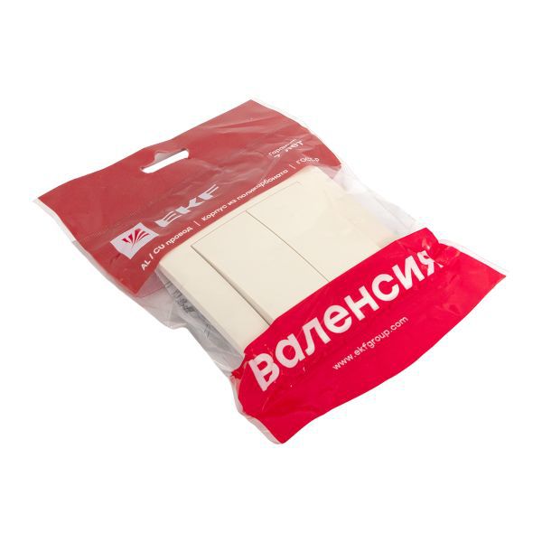 Выключатель 2-кл. СП Валенсия 10А IP20 крем. PROxima EKF EWV10-023-20