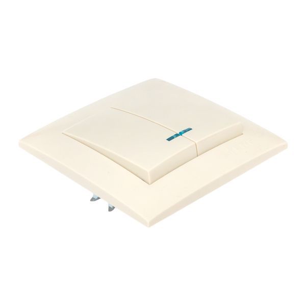 Выключатель 2-кл. СП Валенсия 10А IP20 с индикатором крем. PROxima EKF EWV10-123-20