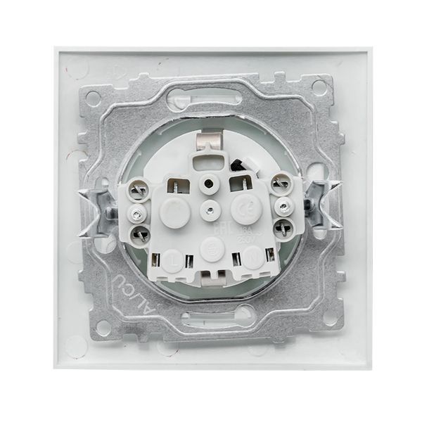 Розетка 1-м СП Валенсия 16А IP20 с заземл. защ. шторки бел. PROxima EKF EWR16-028-10